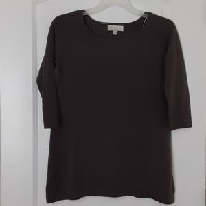 Carolyn Taylor gray knit top